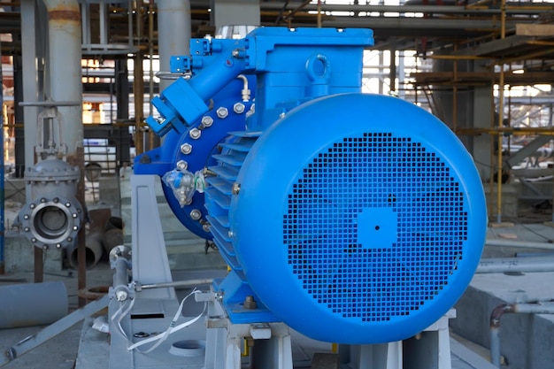 Industrial water ring vacuum pump at production site
